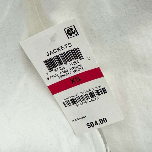 Style & Co Bright White Denim Jacket - Picture 5 of 5